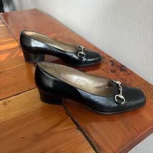 Old Money Italian Sesto Meucii Loafers Women’s Heels Leather Shoes 6 or 36.5